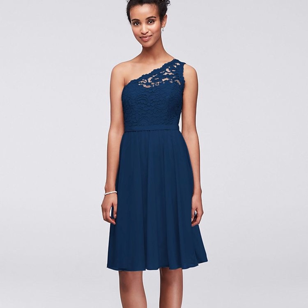 Navy Lace Bridesmaid Dress
